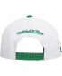 Men's White Boston Celtics Soul Logo Shine 2-Tone Snapback Hat