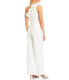 Фото #2 товара Adrianna Papell 293808 Stretch Crepe Ruffle One Shoulder Jumpsuit Ivory 4