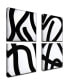 Фото #2 товара 'Lines I-IV' 4 Piece Shape Canvas Wall Art Set, 12x12"