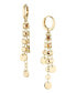Gold Coin Leverback Earrings