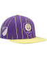 Men's Purple Orlando City SC Team Pin Snapback Hat - фото #2