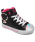 Little Girls Twinkle Toes: Twinkle Sparks - Charm Bestie High Top Light-Up Casual Sneakers from Finish Line Черный, 12 - фото #2