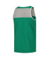 Фото #3 товара Men's Kelly Green and Silver Philadelphia Eagles Heritage Colorblock Tank Top