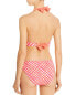 Tommy Bahama 285835 Harbour Island Reversible Halter Bikini Top, Size Medium