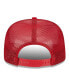 Фото #4 товара Men's White, Red Tampa Bay Buccaneers Banger 9FIFTY Trucker Snapback Hat