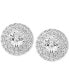 Фото #3 товара Diamond Double Halo Stud Earrings (2-1/4 ct. t.w.) in 14k White Gold