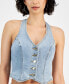 Фото #3 товара Women's Piper Denim Halter Vest