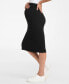 Фото #3 товара Women's Ribbed Knit Maternity Pencil Skirt