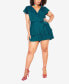 Фото #1 товара Plus Size First Date Frilled Romper