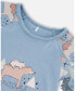 ფოტო #2 პროდუქტის Big Girls Organic Cotton Two Piece Pajama Set Air Blue Printed Mama Bears