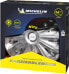 Michelin 9200 4-Piece Set of Wheel Trims Model 43RC with Night Vision Security Reflector System Silver