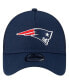 Фото #2 товара Men's Navy New England Patriots A-Frame Trucker 9FORTY Adjustable Hat