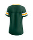 Women's Green Green Bay Packers Original State Lace-Up T-shirt