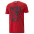 Фото #1 товара Puma Posterize Crew Neck Short Sleeve T-Shirt Mens Red Casual Tops 53859804