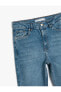 Фото #12 товара Düz Paça Slim Fit Kot Pantolon Cepli - Eve Slim Straight Jeans