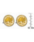 ფოტო #2 პროდუქტის Gold-Layered Westward Journey 2005 Bison Jefferson Nickel Bezel Coin Cuff Links
