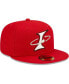 Фото #2 товара Men's Red Albuquerque Isotopes Alternate Logo Authentic Collection 59FIFTY Fitted Hat
