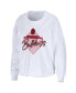 Women's White Georgia Bulldogs Diamond Long Sleeve Cropped T-shirt