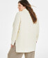 ფოტო #2 პროდუქტის Plus Size Turtleneck Waffle-Knit Tunic Sweater, Created for Macy's