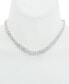 ფოტო #2 პროდუქტის Byzantine Link Collar Necklace in Sterling Silver, Created for Macy's