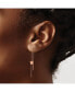 ფოტო #2 პროდუქტის Stainless Steel Polished Rose IP-plated Star Threader Earrings