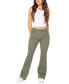 ფოტო #1 პროდუქტის Juniors' Double-Button Flare Jeans