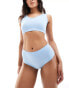 Фото #5 товара ASOS DESIGN Jilly ribbed cheeky short in blue