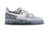 【定制球鞋】 Nike Air Force 1 Low 07 浸染文字 手绘泼墨 浸染做旧 特殊鞋盒 低帮 板鞋 男款 黑灰 / Кроссовки Nike Air Force CW2288-111