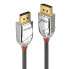Фото #8 товара Lindy 1m DisplayPort 1.4 Cable - Cromo Line - 1 m - DisplayPort - DisplayPort - Male - Male - Grey