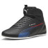 Фото #2 товара Puma Bmw Mms Neo Cat Mid 2.0 Lace Up Mens Black Sneakers Casual Shoes 30837001