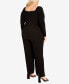 Фото #7 товара Plus Size Victoria Relaxed Fit Pull On Pants
