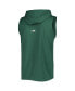 Men's Green Green Bay Packers Relay Sleeveless Pullover Hoodie