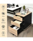 Фото #2 товара 3-Drawer Mobile File Cabinet Vertical Filling Cabinet