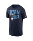 Фото #3 товара Men's Navy Tennessee Titans Local Essential T-shirt
