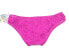 Фото #2 товара BECCA Womens Swimwear Geometric Shapes Pink Hipster Bikini Bottom Size L