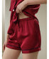 Фото #6 товара Women's 22 Momme Summer Short Silk Pajama Set