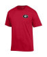 Men's Red Georgia Bulldogs Stack 2-Hit T-shirt