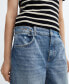 ფოტო #3 პროდუქტის Women's Loose Mid-Rise Wide leg Jeans