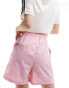 adidas Originals three stripe cargos shorts in pink