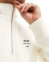 Фото #3 товара GANT script logo half zip sweatshirt in cream