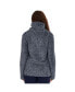 Womens Gina Teddy Fleece Pullover in Grey Marl