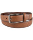 Фото #2 товара Men's Faux Leather Pebble Grain Stretch Belt, Created for Macy's