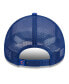 Фото #4 товара Men's White, Royal Chicago Cubs Stacked A-Frame Trucker 9FORTY Adjustable Hat