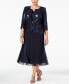 Фото #7 товара Plus Size Sequined Chiffon Dress and Jacket