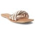BEACH by Matisse Gale Metallic Slide Womens Gold Casual Sandals GALE-712