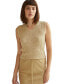 Women's Alicia Vest Sweater Top Light beige + sand, Small - фото #1