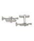 ფოტო #1 პროდუქტის Stainless Steel Polished Trumpet Cufflinks