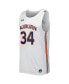 Фото #2 товара Men's White Auburn Tigers Replica Basketball Jersey