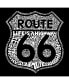 Фото #2 товара Men's Premium Word Art - Route 66 Life Is A Highway T-shirt