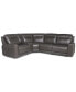 CLOSEOUT! Blairemoore 5-Pc. Leather L Sectional with 1 USB Console and 2 Power Recliners, Created for Macy's